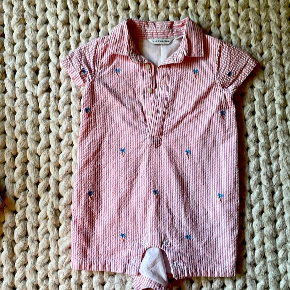 Janie and Jack collared romper
